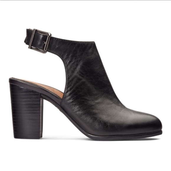 Vionic Lacey Leather Open Heel Booties - Picture 12 of 14